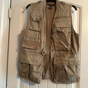 Banana Republic vintage Khaki Vest with Mesh Lining